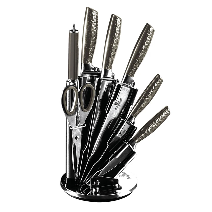 

Набор ножей на подставке 8 предметов Berlinger Haus Metallic Line Carbon Edition BH-2461