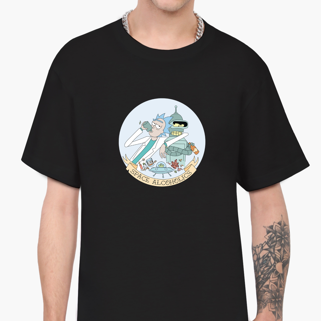 

Футболка мужская Рик и Бендер Футурама и Рик и Морти (Rick and Bender Futurama and Rick and Morty) (9223-2081-3)  Черная, Футболка мужская Рик и Бендер Футурама и Рик и Морти (Rick and Bender Futurama and Rick and Morty) (9223-2081-3) L Черная