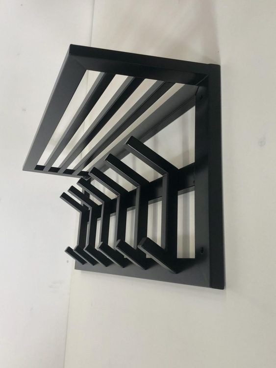 

Вешалка Shelf Industrial в прихожую в стиле Лофт металлическая 120 см