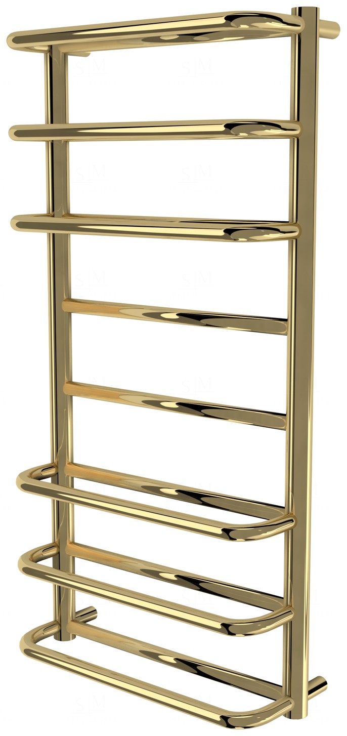 

Золотой полотенцесушитель Comfort 8 лесенка 850x432, gold