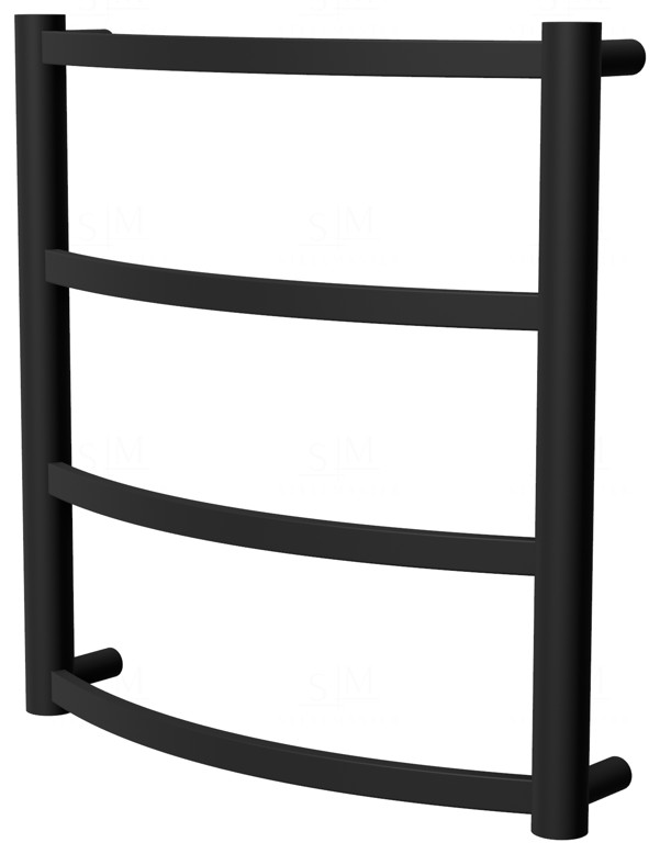 

Черная сушилка для полотенец Elite 4 RAL9005 лесенка 450x432, black