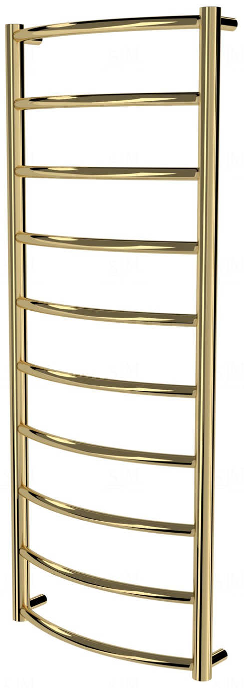 

Золотая сушилка для полотенец Classic 10 лесенка 1050x432, gold