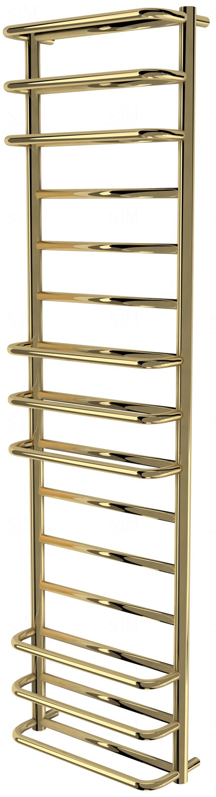 

Полотенцесушитель Comfort 15 золото лесенка 1550x432, gold