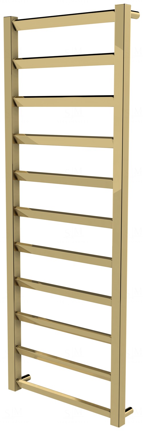 

Золотой полотенцесушитель Slide 11 лесенка 1150x430, gold