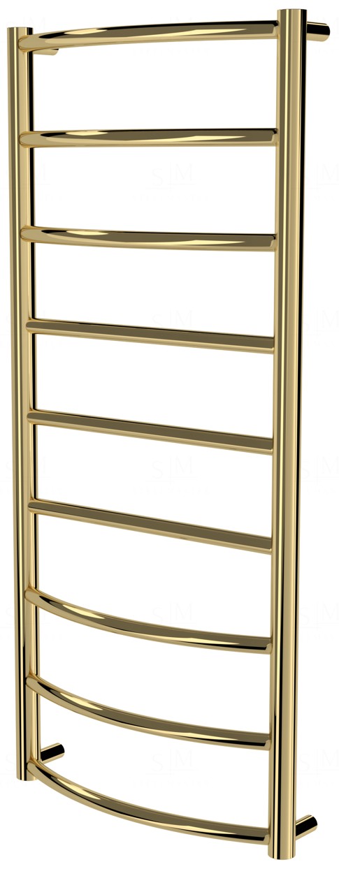 

Золотая сушилка для полотенец Classic 9 лесенка 950x432, gold