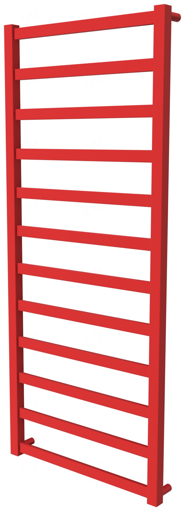 

Красный полотенцесушитель Extra 12 RAL3020 лесенка 1250x530, red