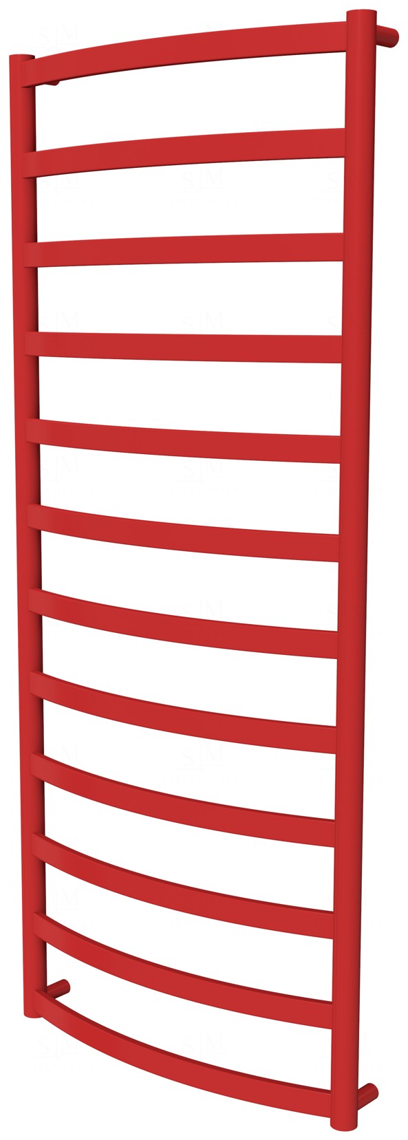 

Красная сушилка для полотенец Maxima 12 RAL3020 лесенка 1250x532, red