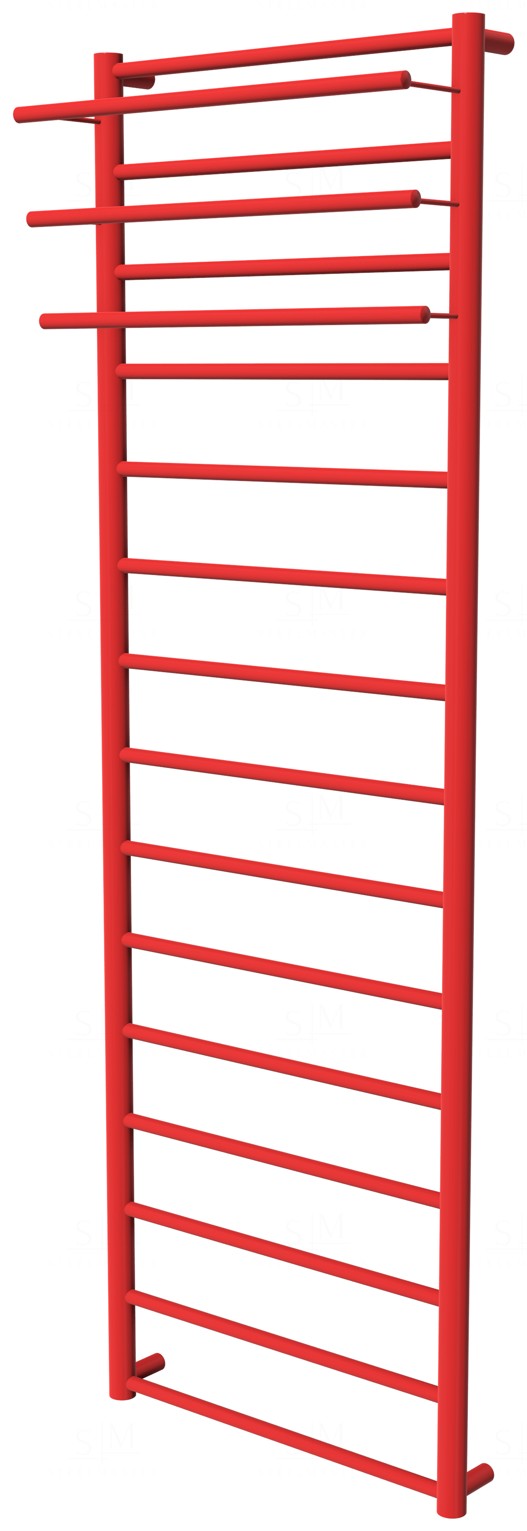 

Красная полотенцесушилка Elegant 15 RAL3020 лесенка 1550x482, red