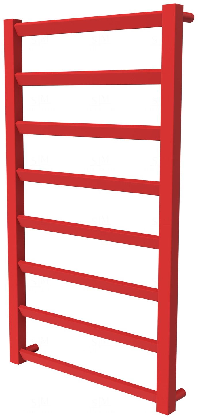 

Полотенцесушитель Slide 8 красная RAL3020 лесенка 850x480, red