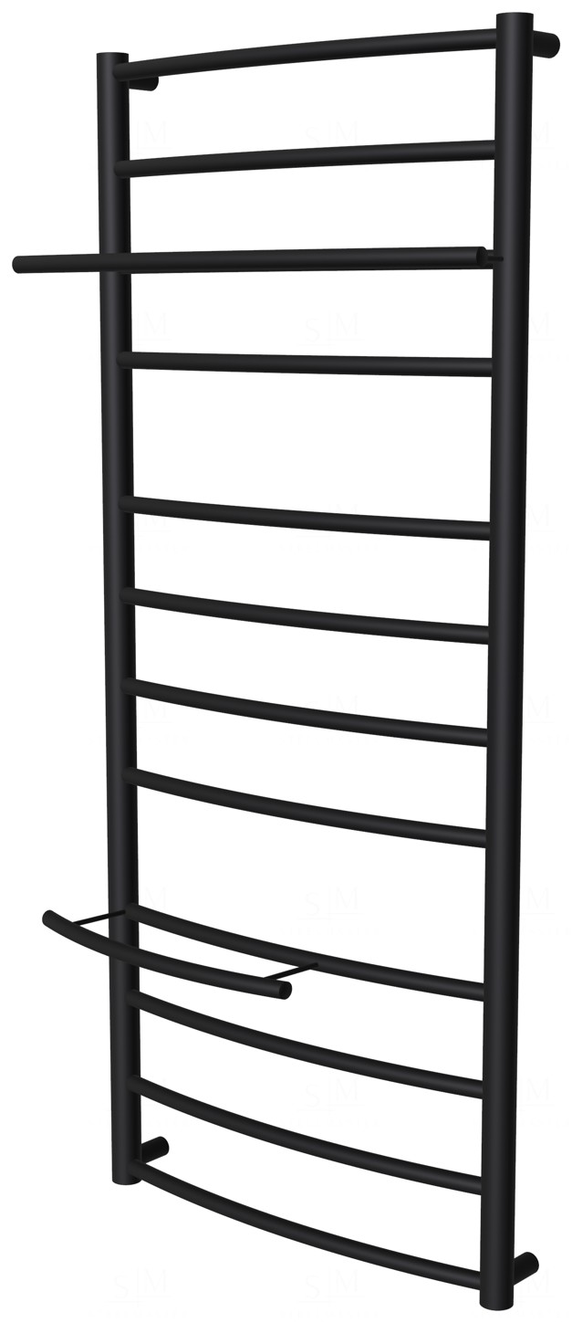 

Черная сушилка для полотенец Safo 12 RAL9005 лесенка 1100x432, black