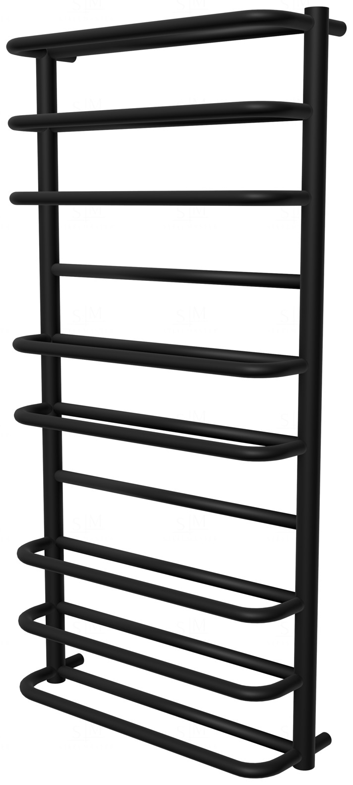 

Черный полотенцесушитель Comfort 10 RAL9005 лесенка 1050x532, black
