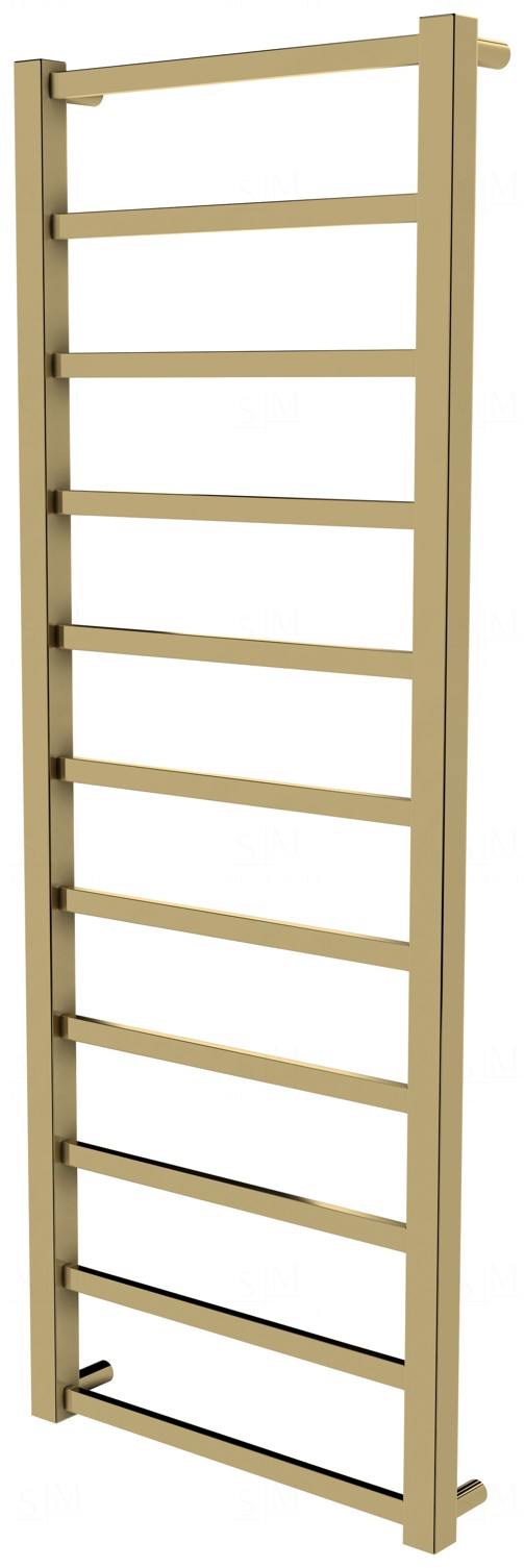 

Золотой полотенцесушитель Quatro 11 лесенка 1150x430, gold