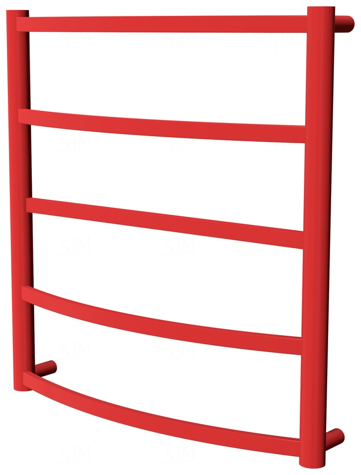 

Красный полотенцесушитель Elite 5 RAL3020 лесенка 550x532, red
