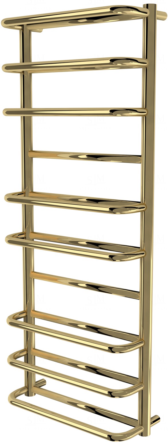 

Золотая сушилка для полотенец Comfort 10 лесенка 1050x432, gold