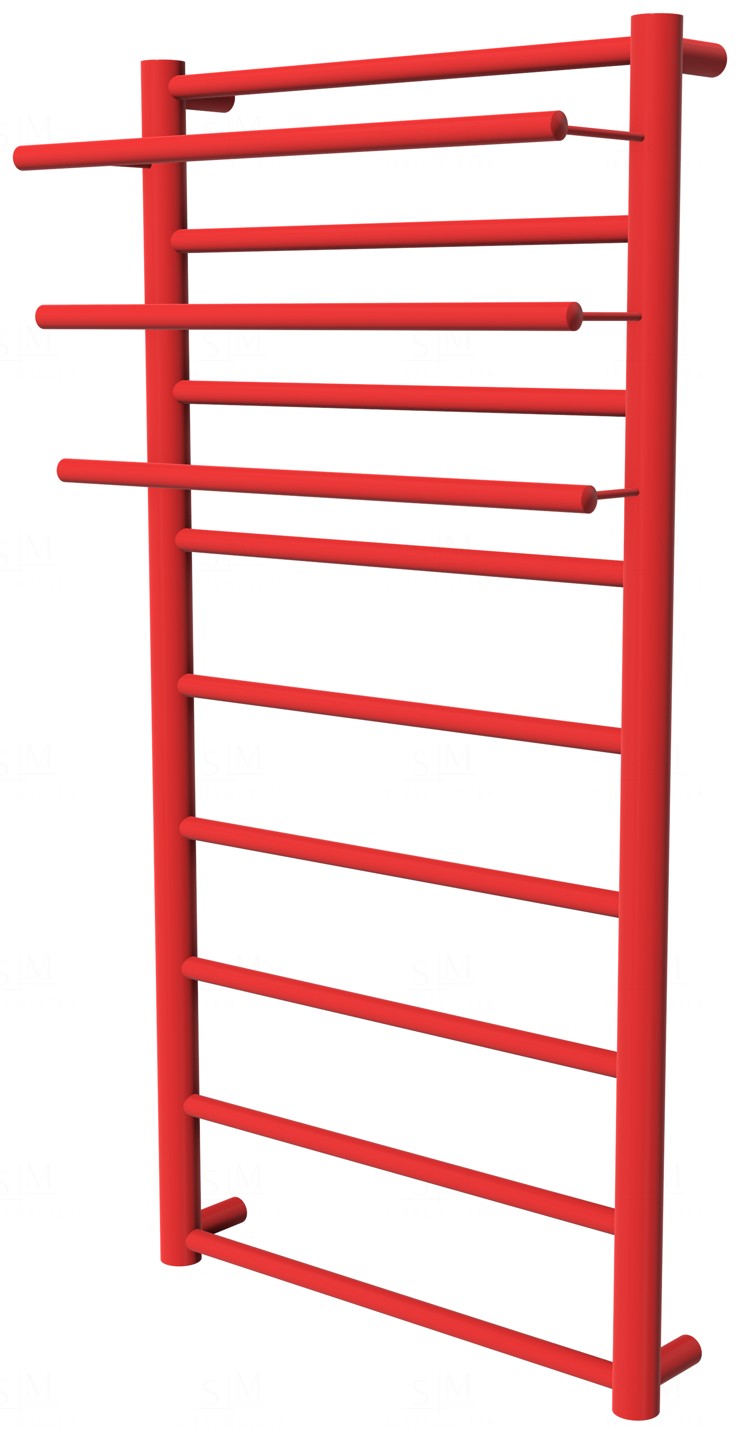 

Красный полотенцесушитель Elegant 9 RAL3020 лесенка 950x432, red
