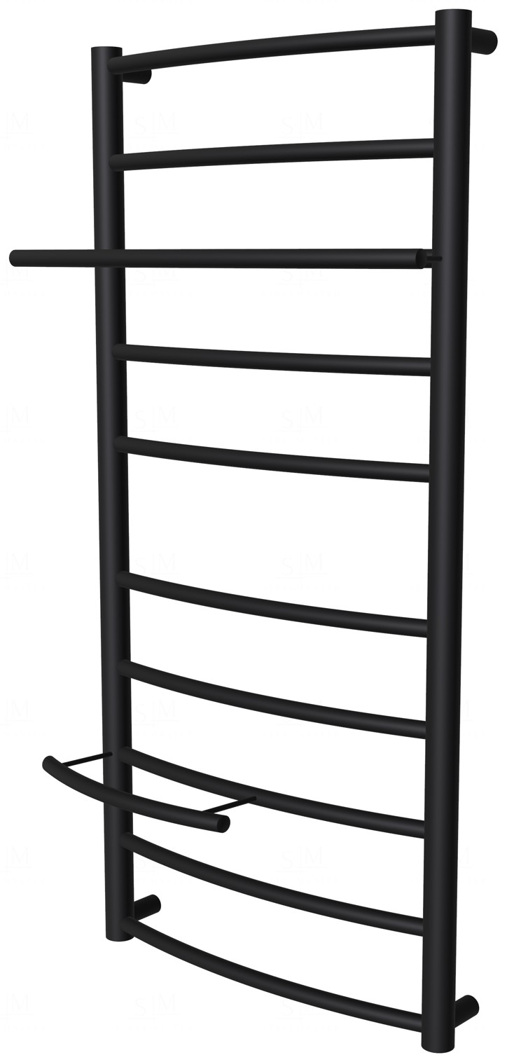 

Полотенцесушитель Safo 10 черная RAL9005 лесенка 900x432, black