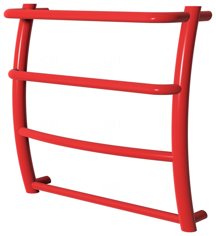 

Сушилка для полотенец Breeze 4 красная RAL3020 лесенка 450x482, red