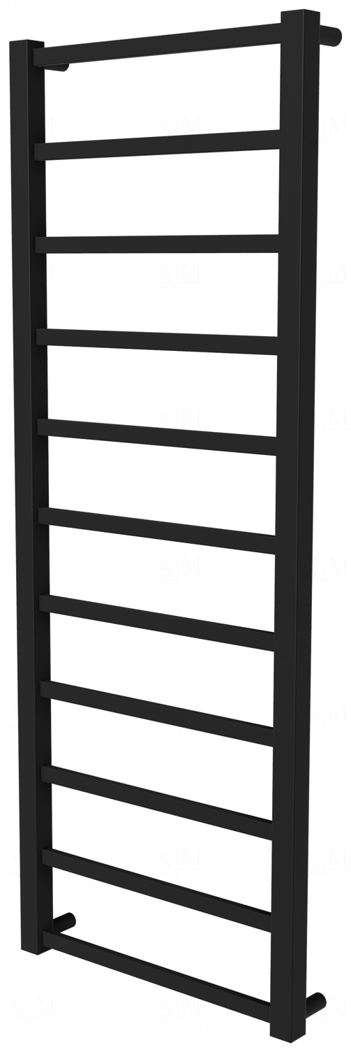 

Черный полотенцесушитель Quatro 11 RAL9005 лесенка 1150x430, black