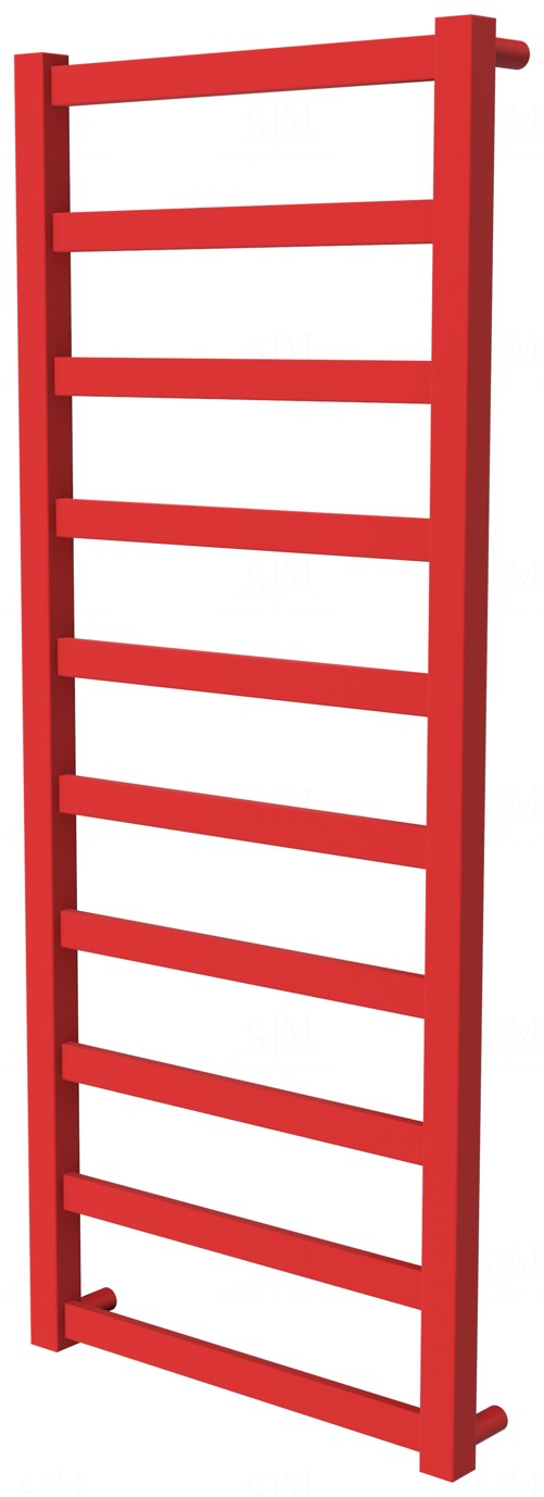 

Красный полотенцесушитель Extra 10 RAL3020 лесенка 1050x430, red