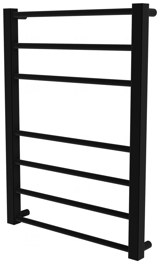 

Черный полотенцесушитель Sonnet 7 RAL9005 лесенка 650x480, black