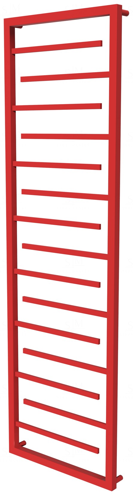 

Красная сушилка для полотенец Prestige 15 RAL3020 лесенка 1650x530, red