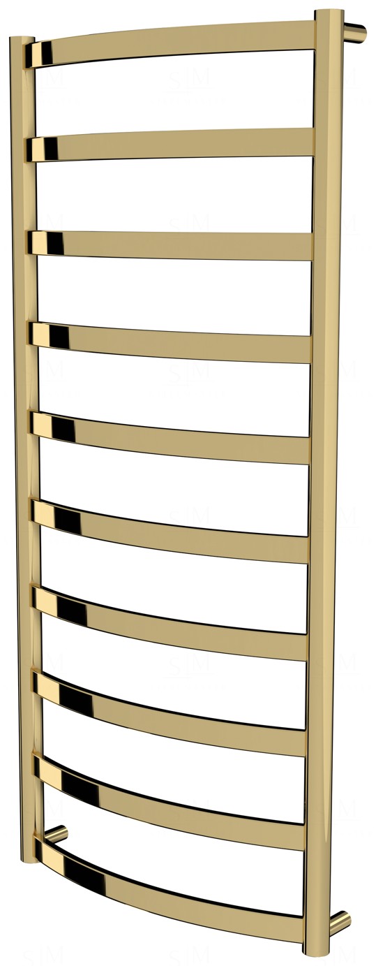 

Полотенцесушитель Maxima 10 золото лесенка 1050x482, gold