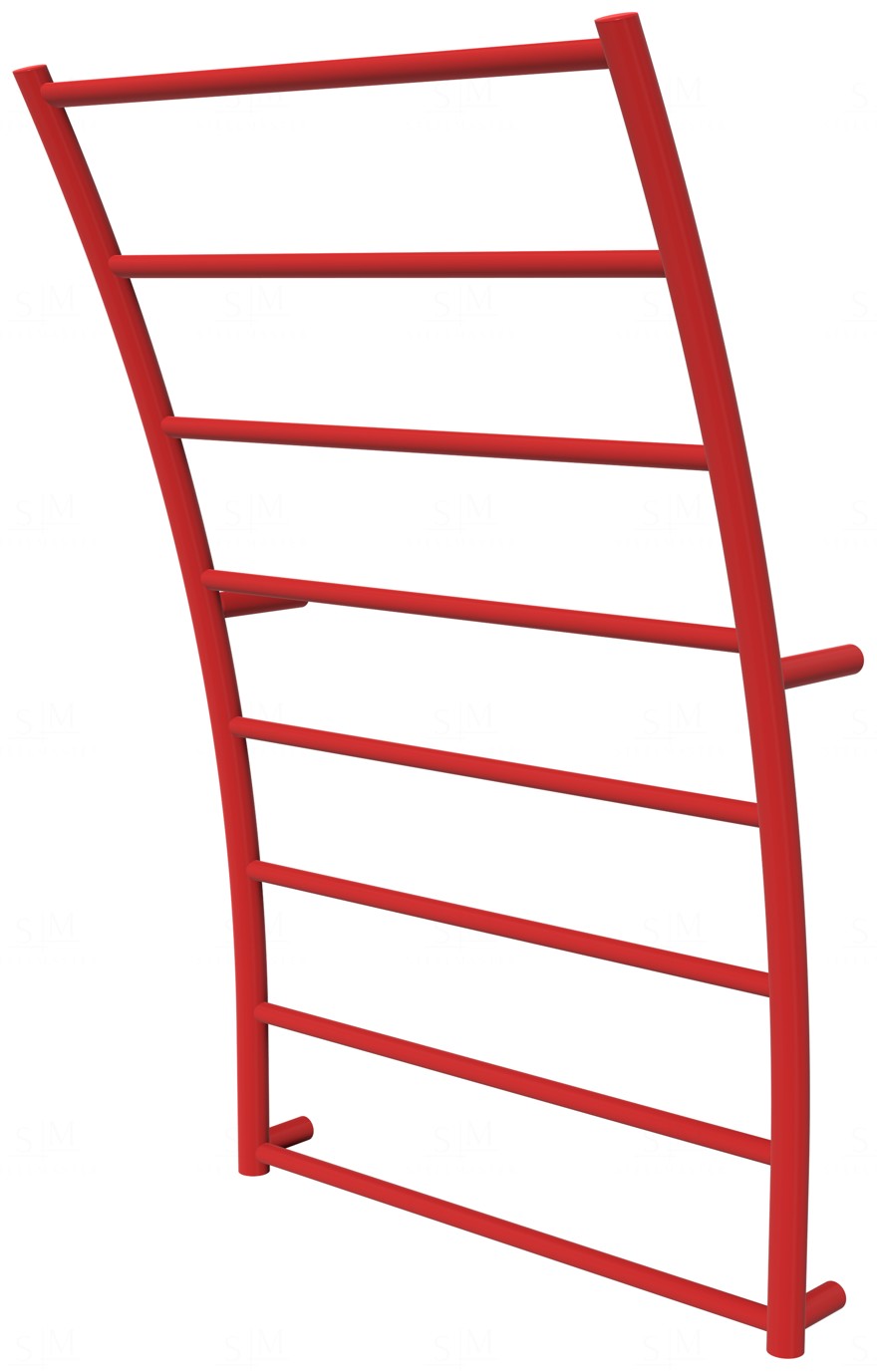 

Красная сушилка для полотенец Wave 8 RAL3020 лесенка 840x525, red