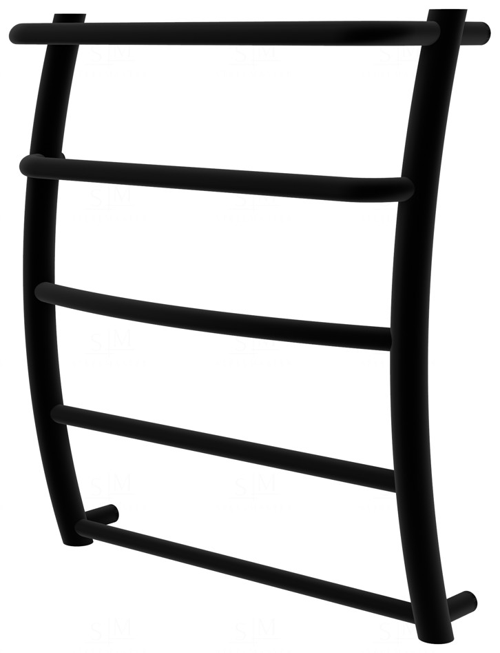 

Черный полотенцесушитель Breeze 5 RAL9005 лесенка 550x482, black