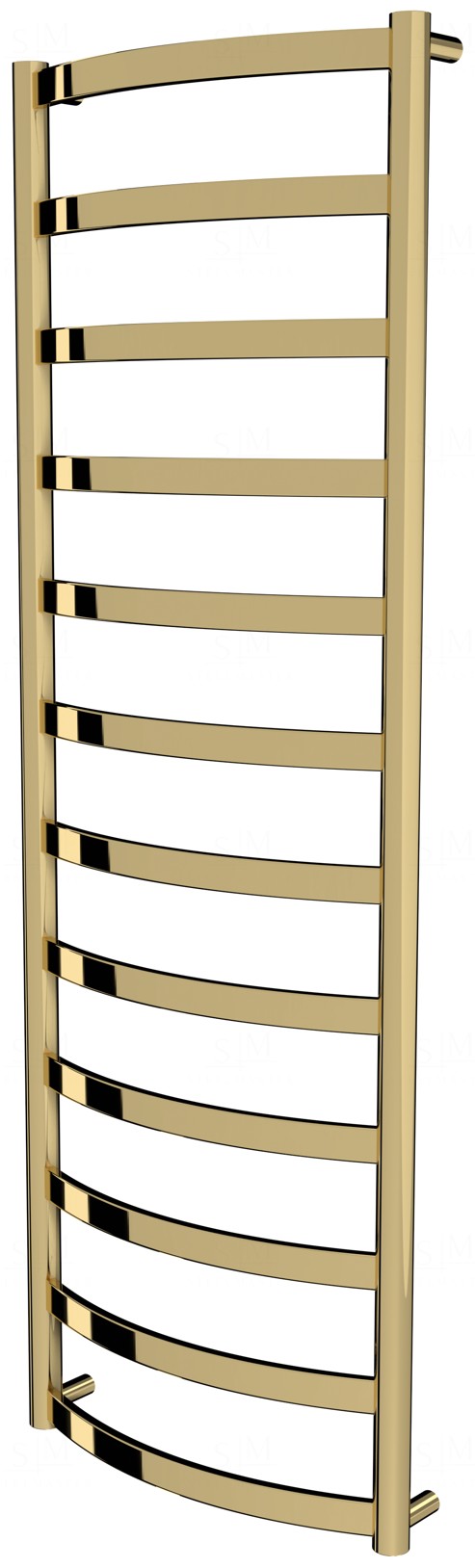 

Золотая сушка для полотенец Maxima 12 лесенка 1250x432, gold