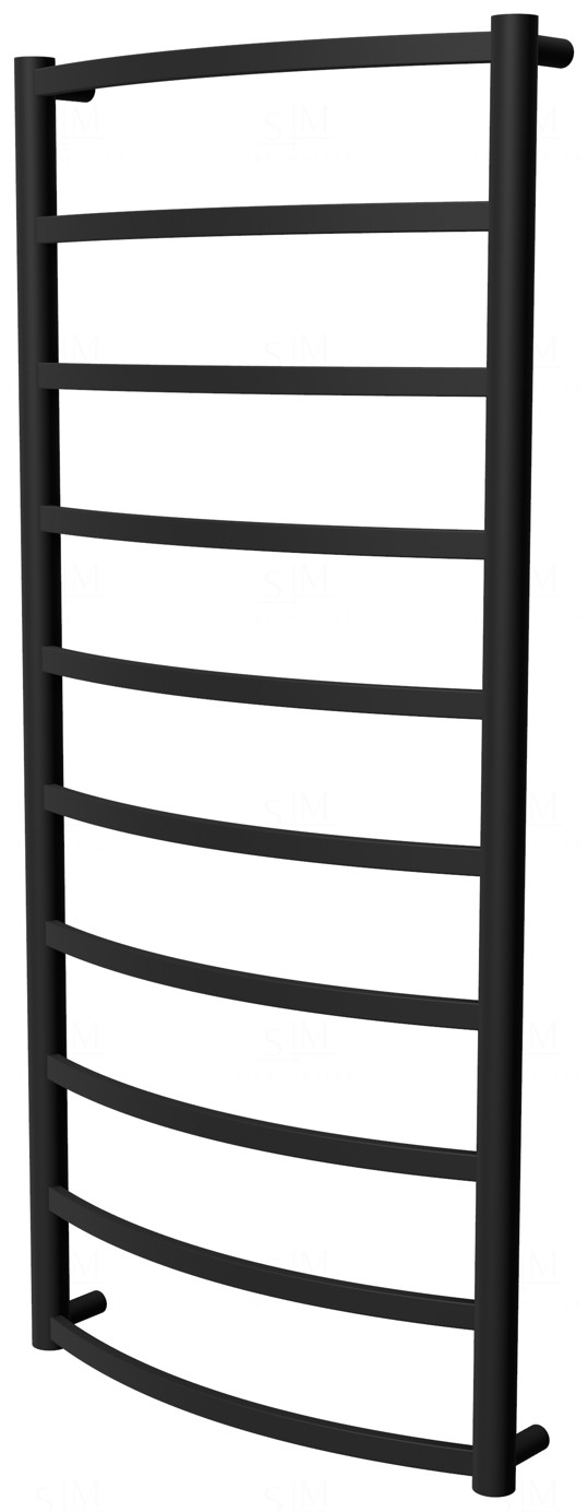 

Сушилка для полотенец Elite 10 черная RAL9005 лесенка 1050x482, black