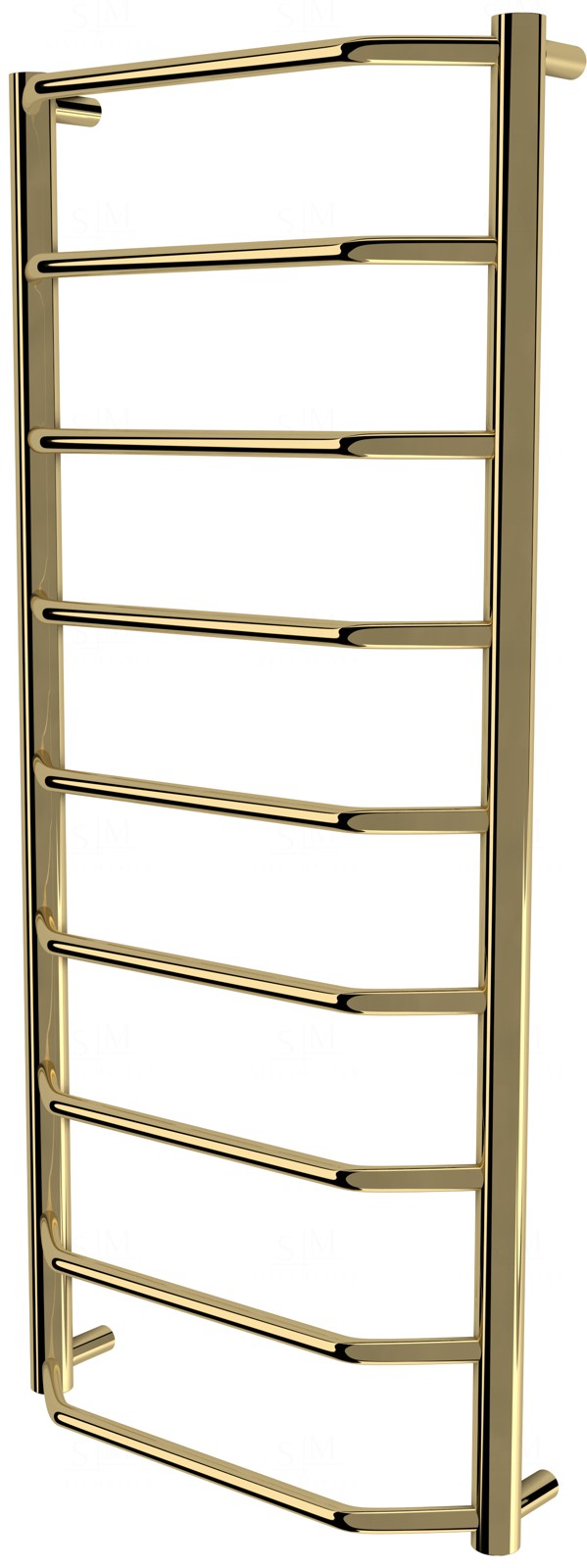 

Золотая сушилка для полотенец Standart 9 лесенка 950x432, gold