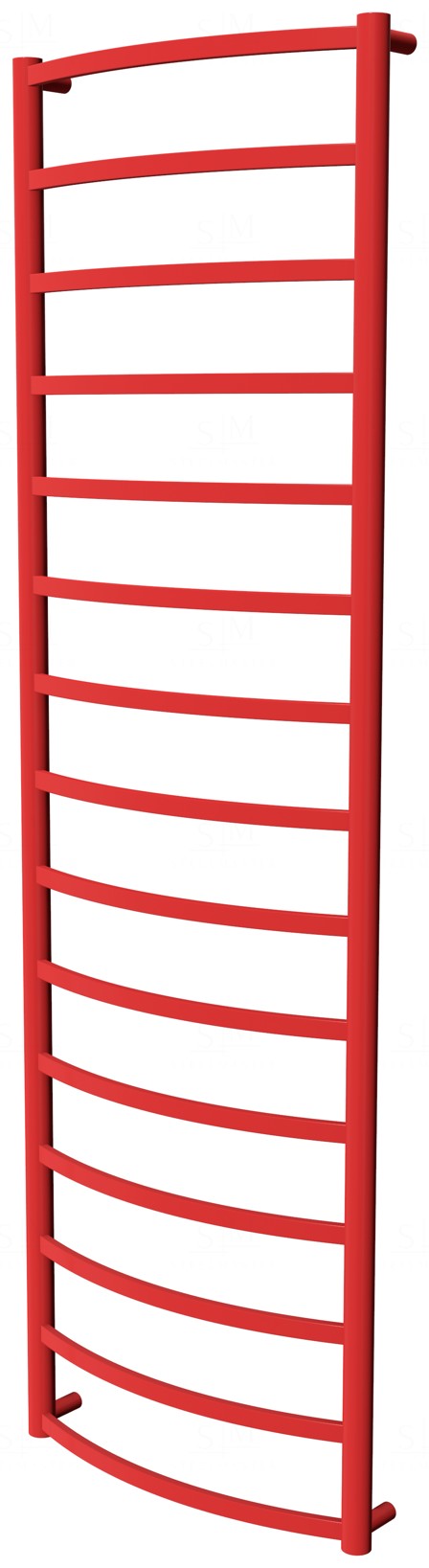 

Сушилка для полотенец Elite 15 красная RAL3020 лесенка 1550x482, red