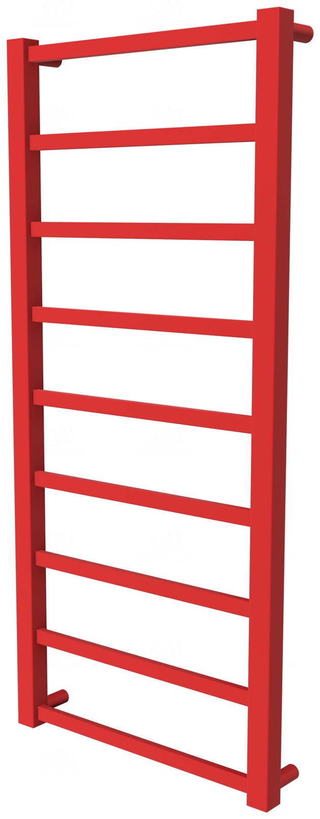 

Красная сушилка для полотенец Quatro 9 RAL3020 лесенка 950x430, red
