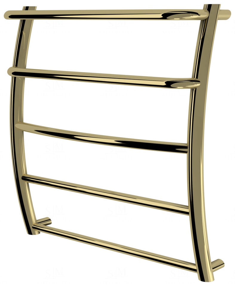 

Золотой полотенцесушитель Breeze 5 лесенка 550x532, gold