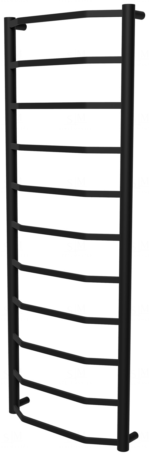 

Черная сушка для полотенец Luxe 11 RAL9005 лесенка 1150x432, black