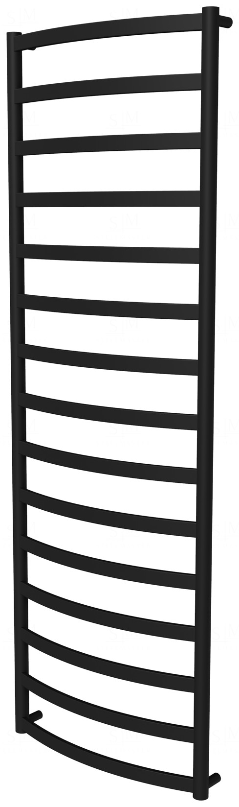 

Сушка для полотенец Maxima 15 черная RAL9005 лесенка 1550x532, black