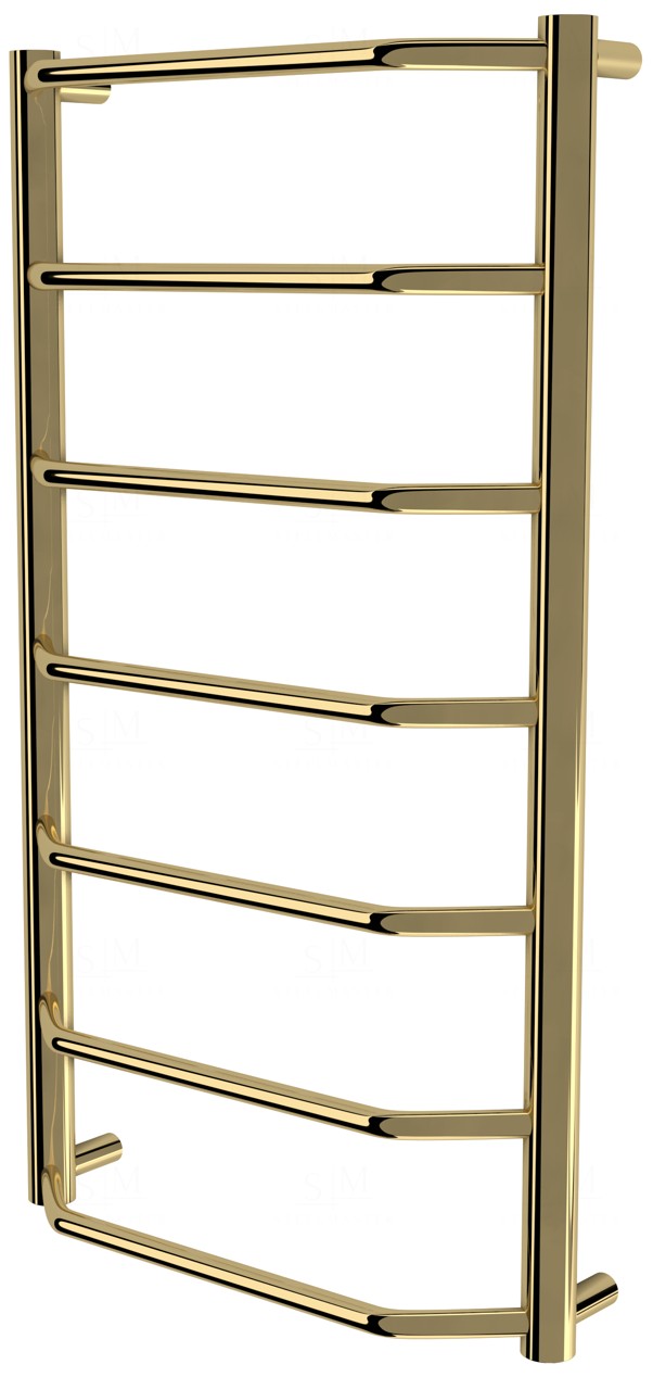 

Полотенцесушитель Standart 7 золото лесенка 750x432, gold