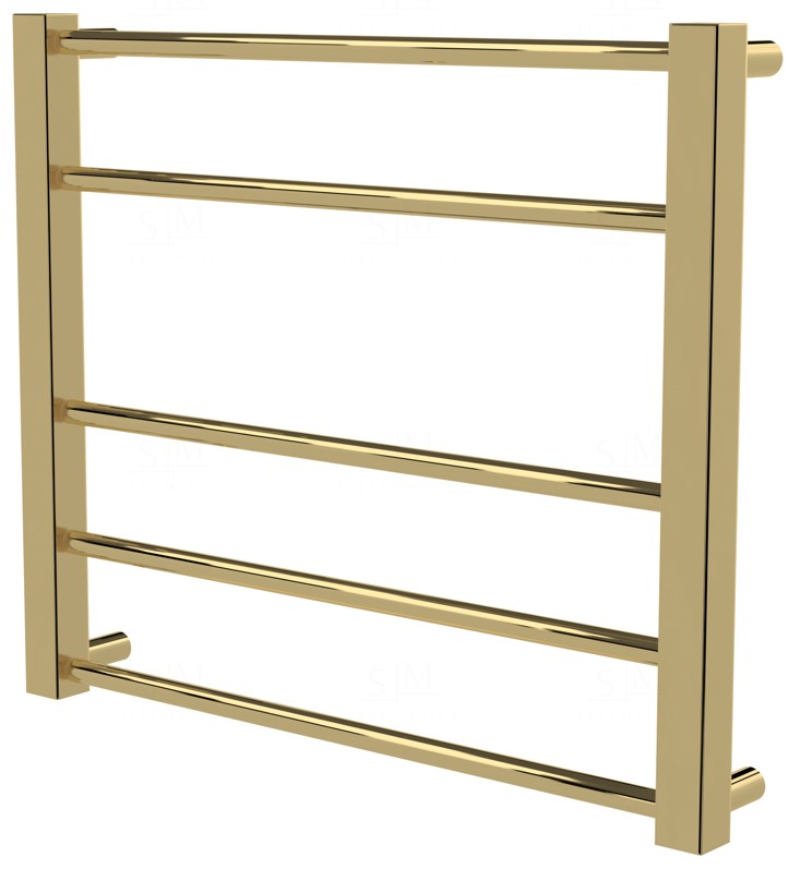 

Сушилка для полотенец Sonnet 5 золото лесенка 450x530, gold