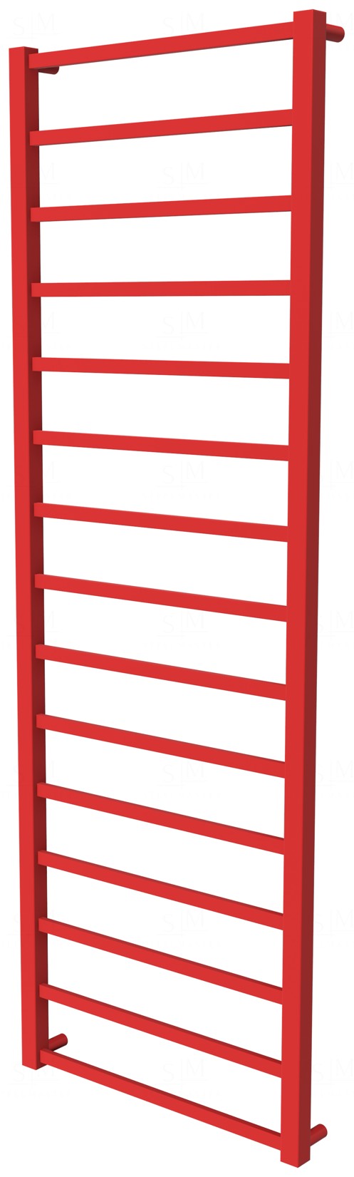 

Сушилка для полотенец Quatro 15 красная RAL3020 лесенка 1550x530, red