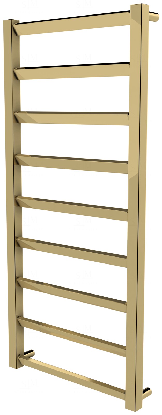 

Полотенцесушитель Slide 9 золото лесенка 950x430, gold
