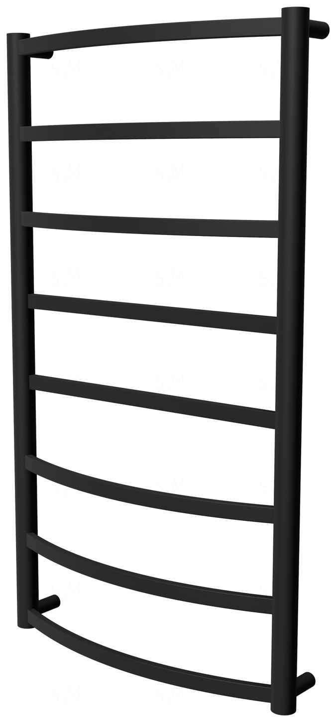 

Черная сушилка для полотенец Elite 8 RAL9005 лесенка 850x482, black
