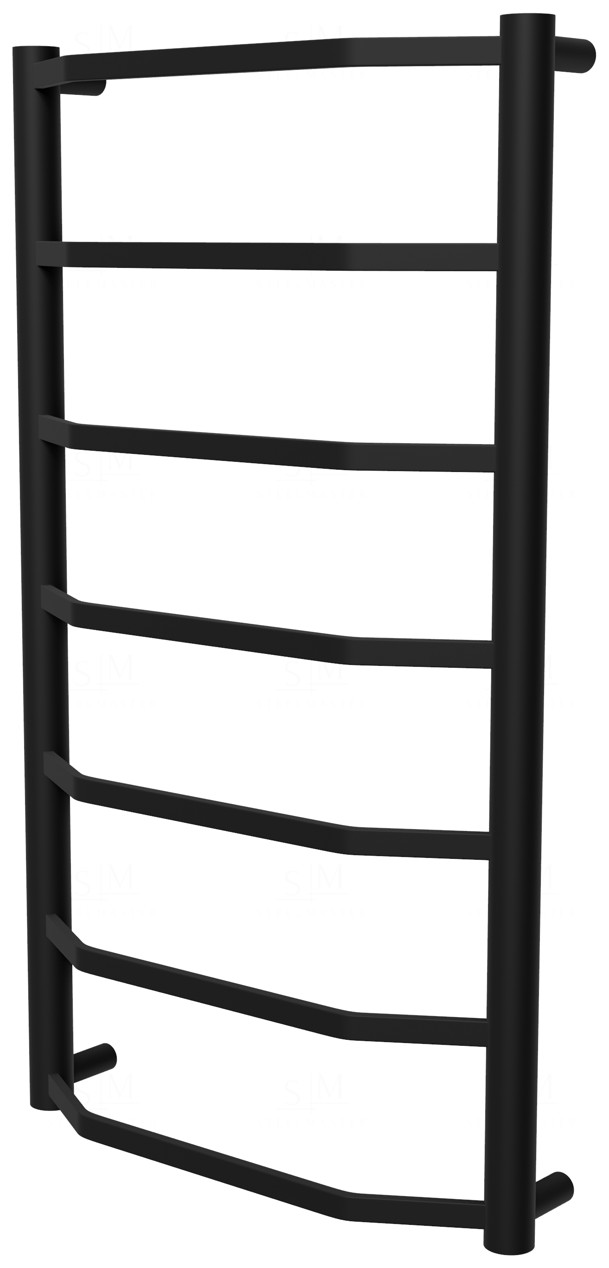 

Черный полотенцесушитель Luxe 7 RAL9005 лесенка 750x432, black