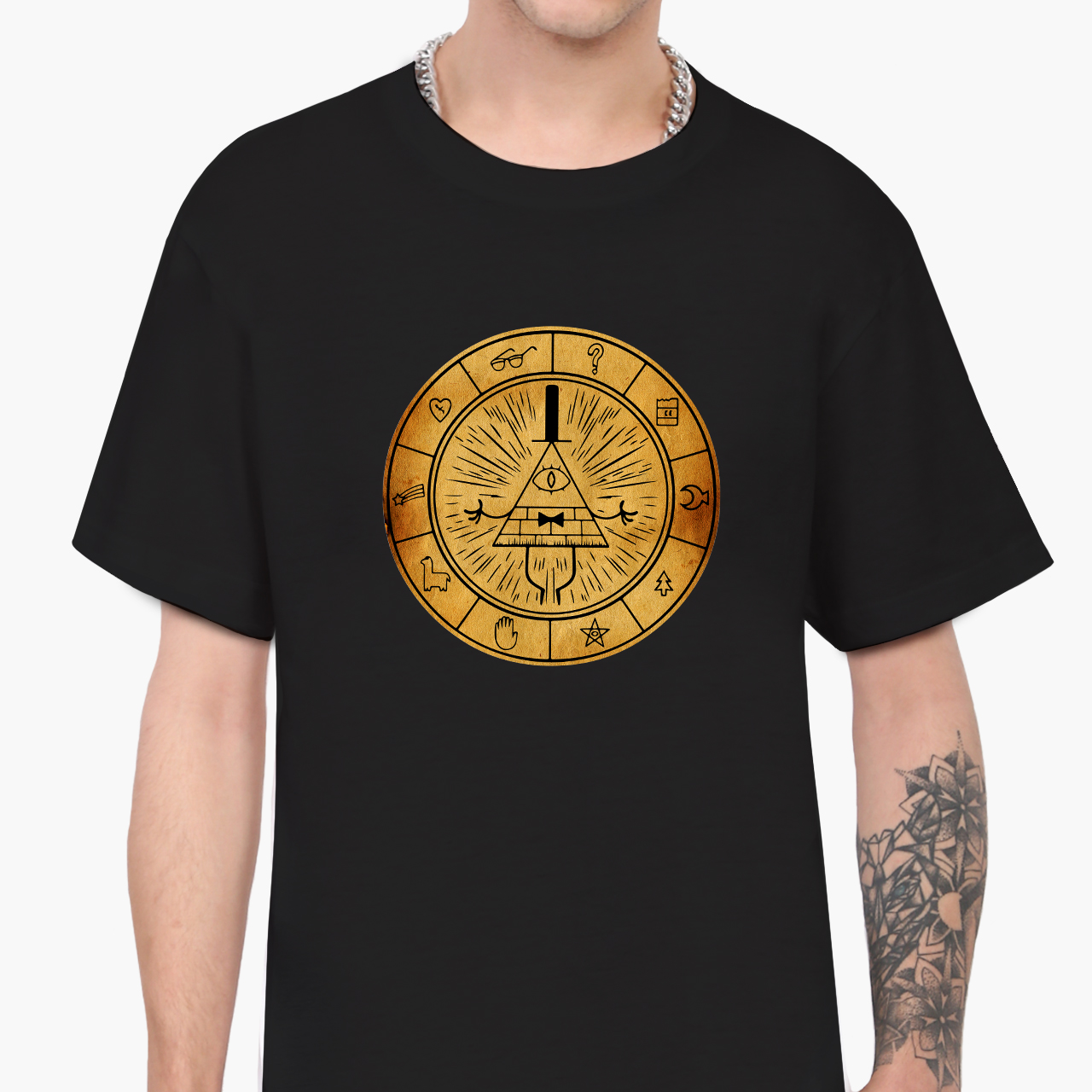 

Футболка мужская Гравити Фолз Билл Шифр (Gravity Falls Bill Cipher) (9223-2627-5) XXL Черная