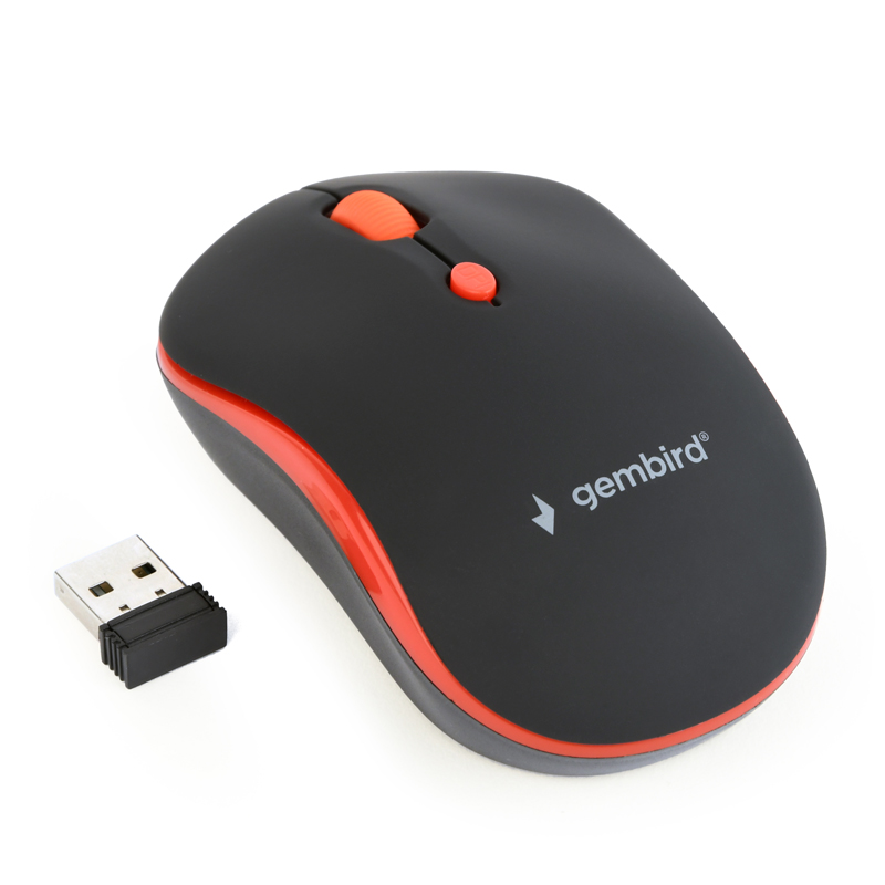 

Миша бездротова Gembird MUSW-4B-03-R black-red