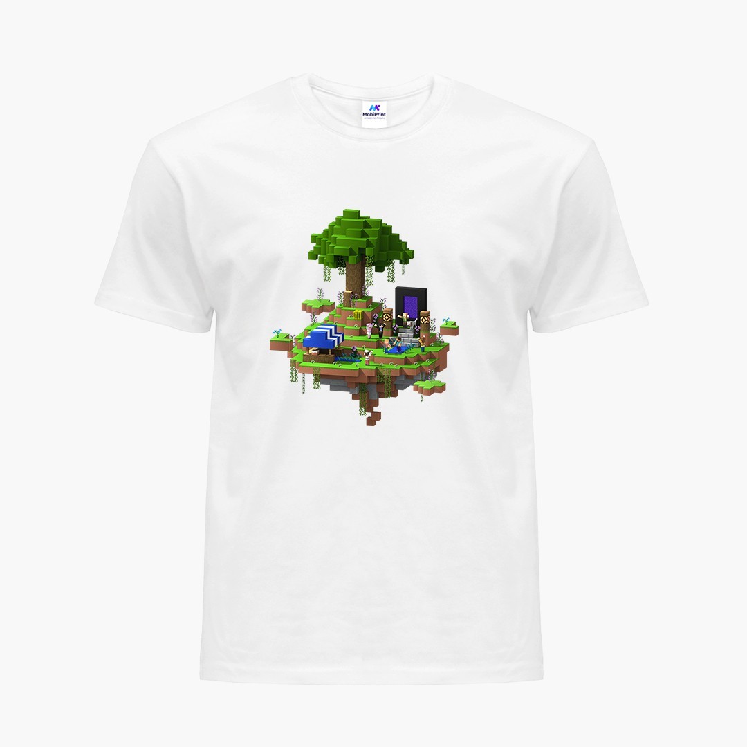 

Детская футболка МайнКрафт (MineCraft) (9224-1177) 110-116 см Хлопок Белый