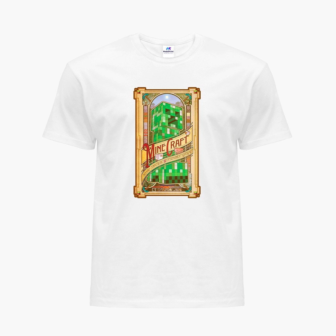 

Детская футболка МайнКрафт (MineCraft) (9224-1178) 122-128 см Хлопок Белый