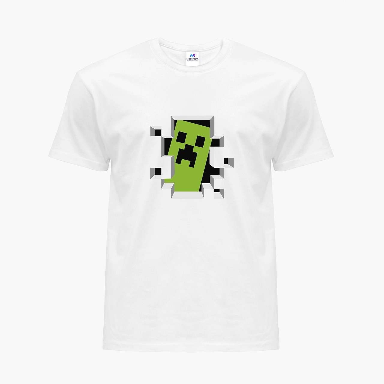 

Детская футболка МайнКрафт (Minecraft) (9224-1709) 158-164 см Хлопок Белый