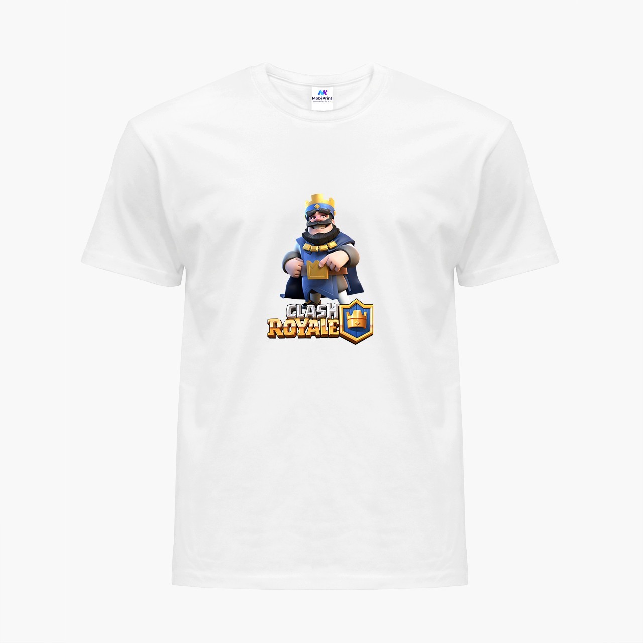 

Детская футболка Клеш Рояль (Clash Royale) (9224-1950) 122-128 см Хлопок Белый