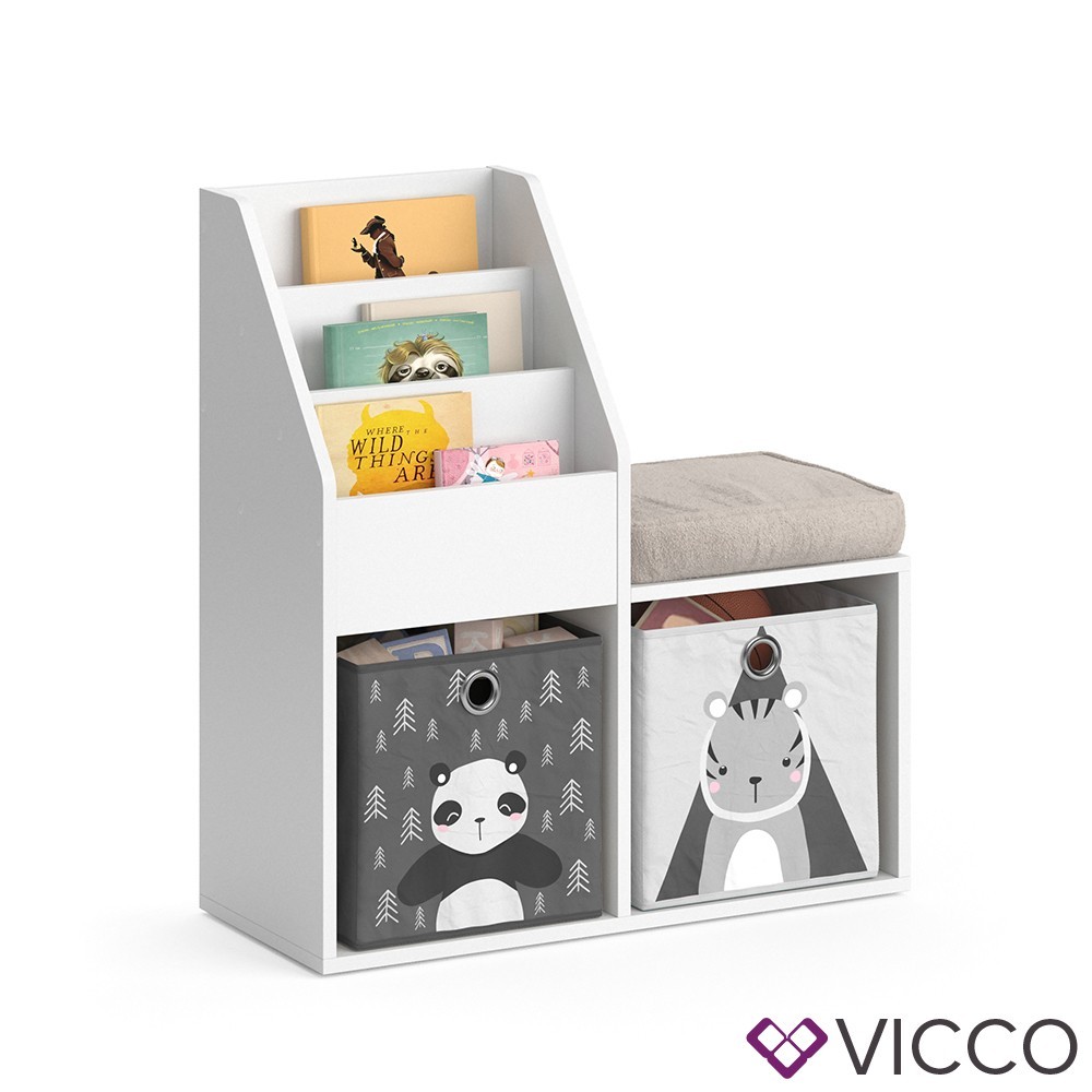 

Комод Vicco Luigi Mini+ органайзеры 2 шт. (панда, тигр)