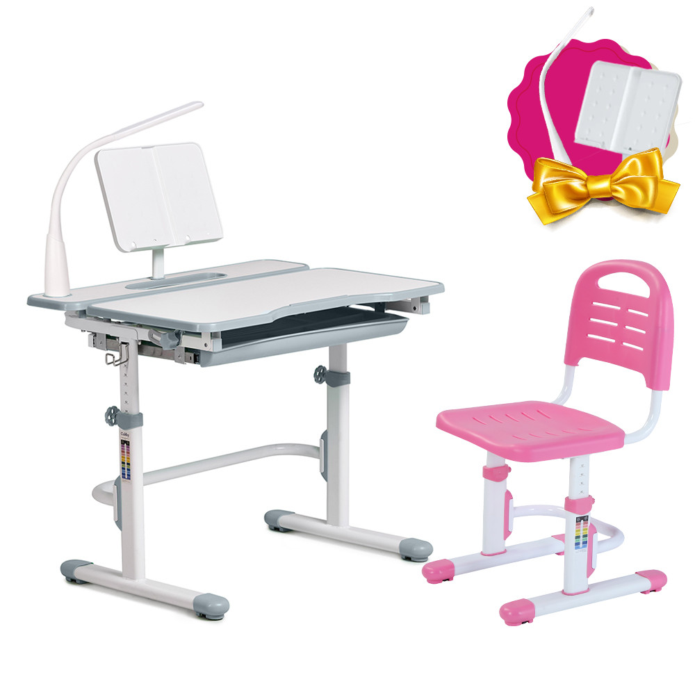 

Комплект растущая парта Cubby Fressia Grey + детский стул FunDesk SST3L Pink